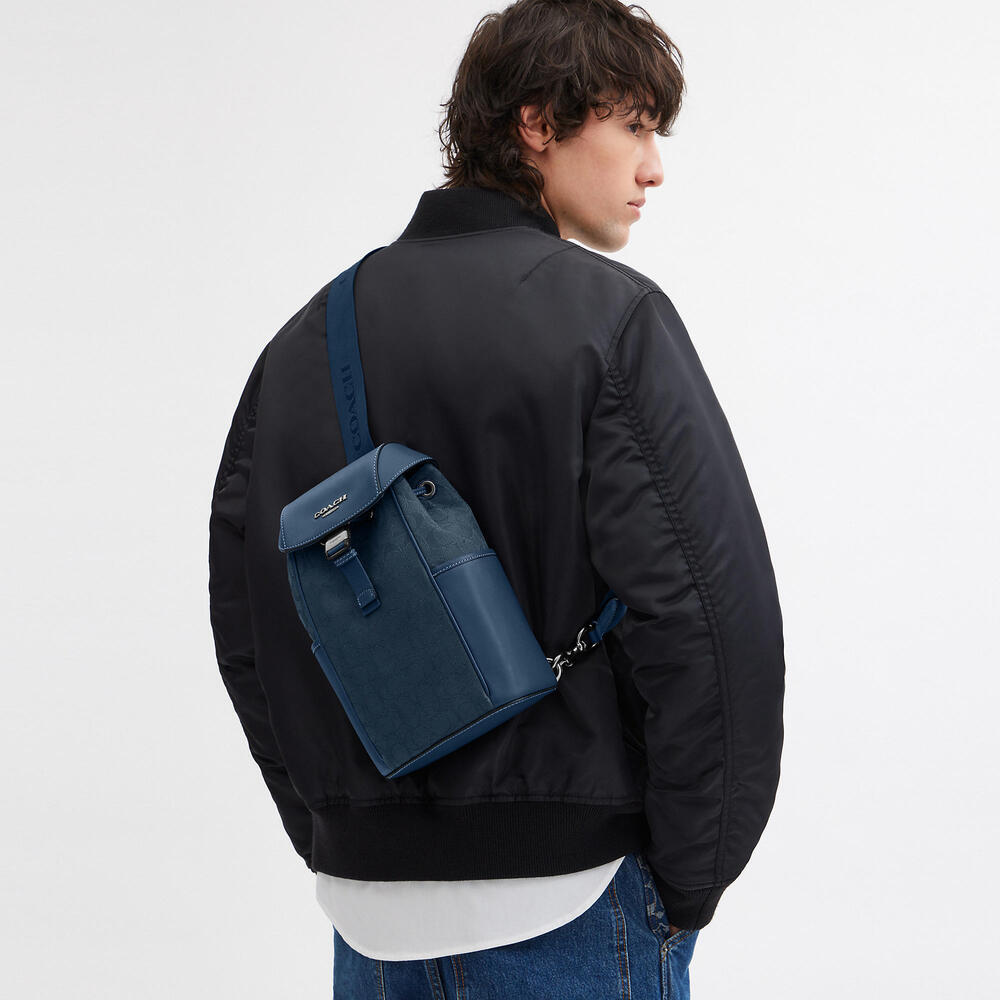 Coach Racer Pack In Signature Jacquard - Picture 6 of 7